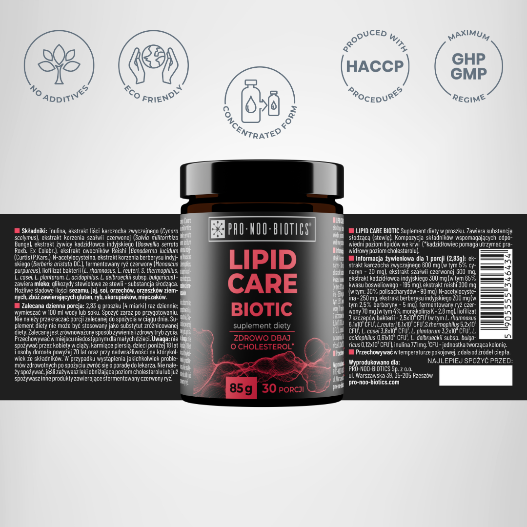 LIPID CARE BIOTIC - Zdrowo dbaj o Cholesterol