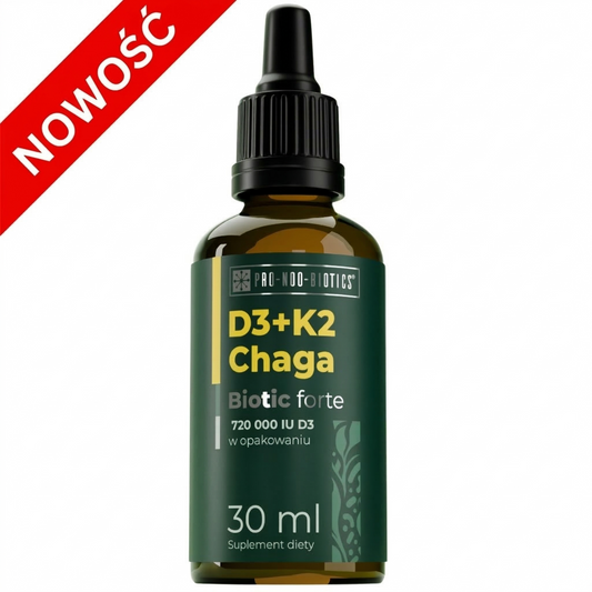 D3+K2 CHAGA BIOTIC FORTE - połączenie nowej generacji