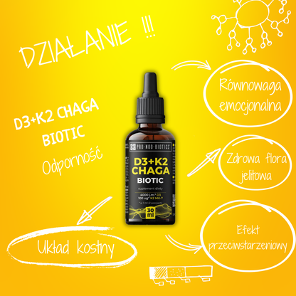 D3+K2 CHAGA BIOTIC - połączenie nowej generacji