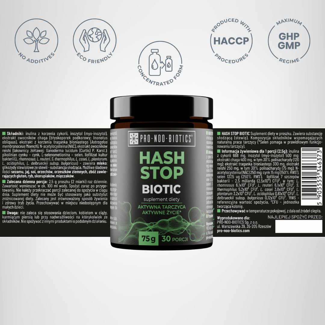 HASH STOP BIOTIC - Aktywna Tarczyca, Aktywne Życie