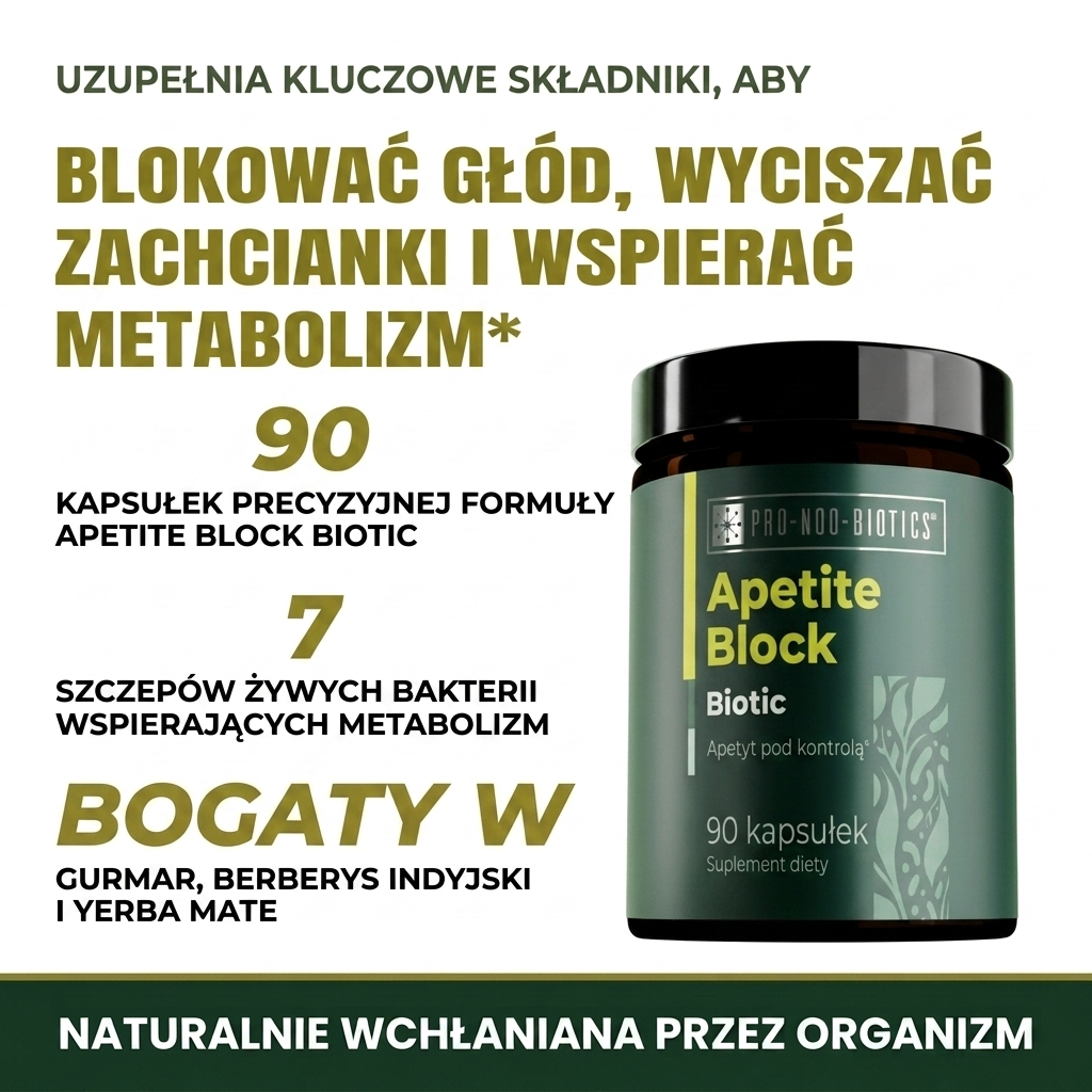APETITE BLOCK BIOTIC - Apetyt pod kontrolą