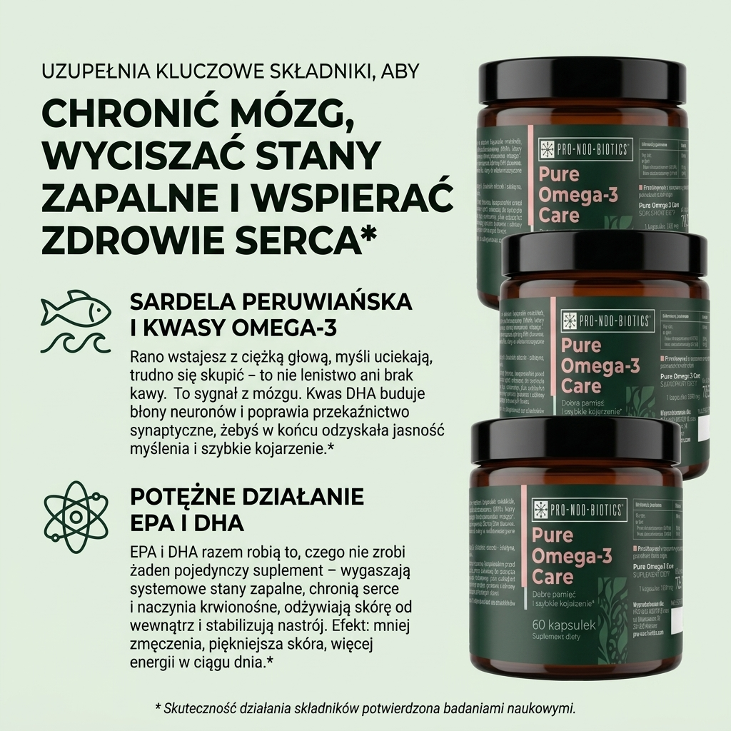 PURE OMEGA-3 CARE  - Dobra pamięć i szybkie kojarzenie